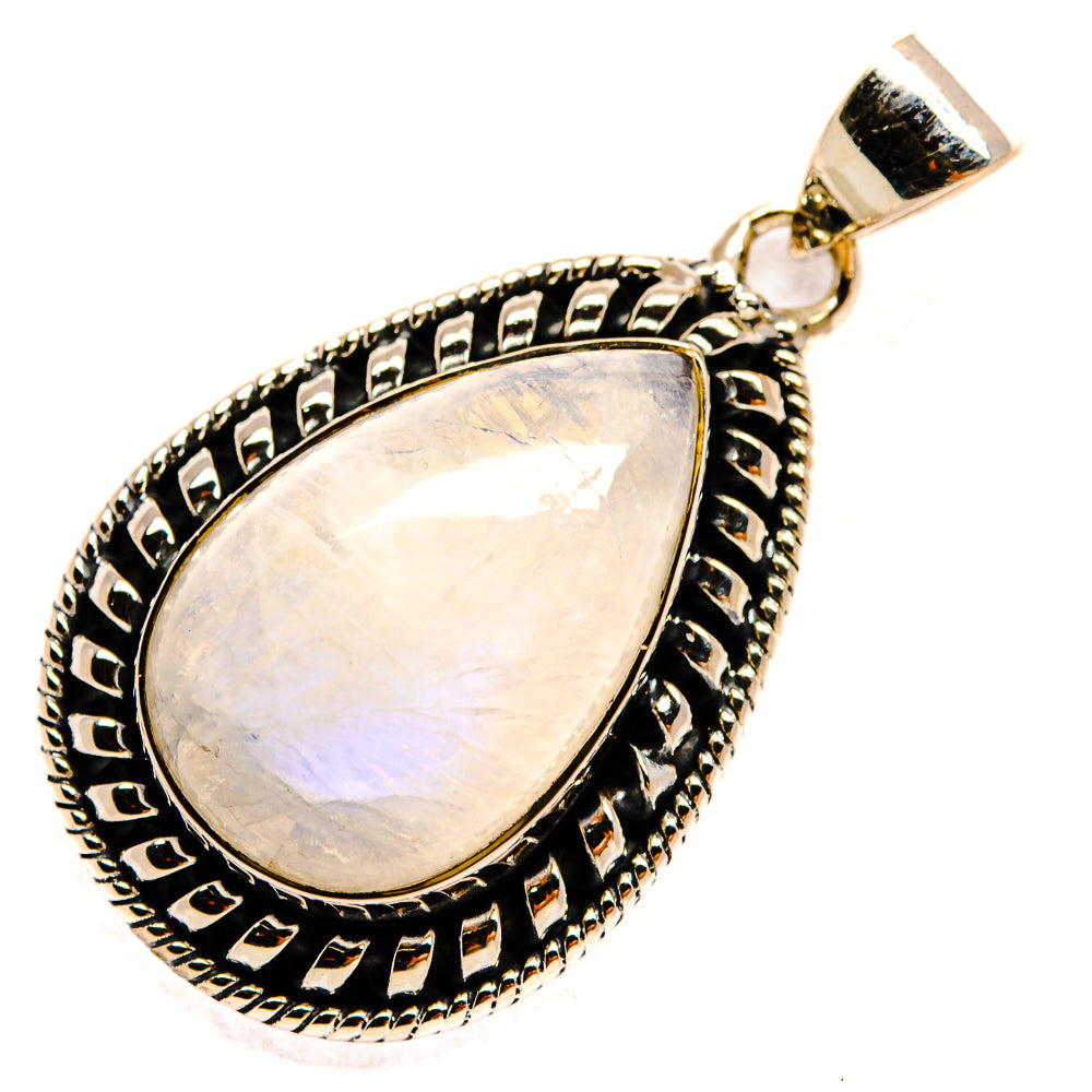 Rainbow Moonstone Pendants handcrafted by Anasilvercos - PD24390 - Photo 2