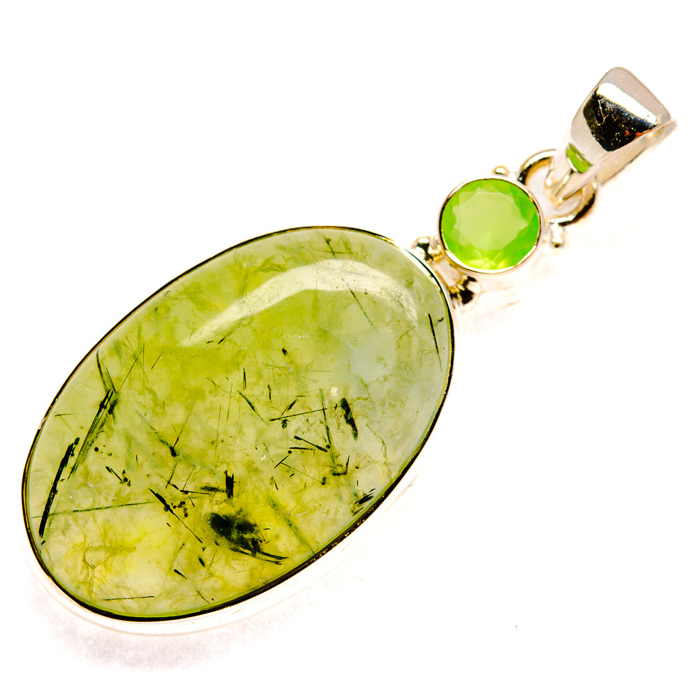 Prehnite Pendants handcrafted by Anasilvercos - PD24398 - Photo 2