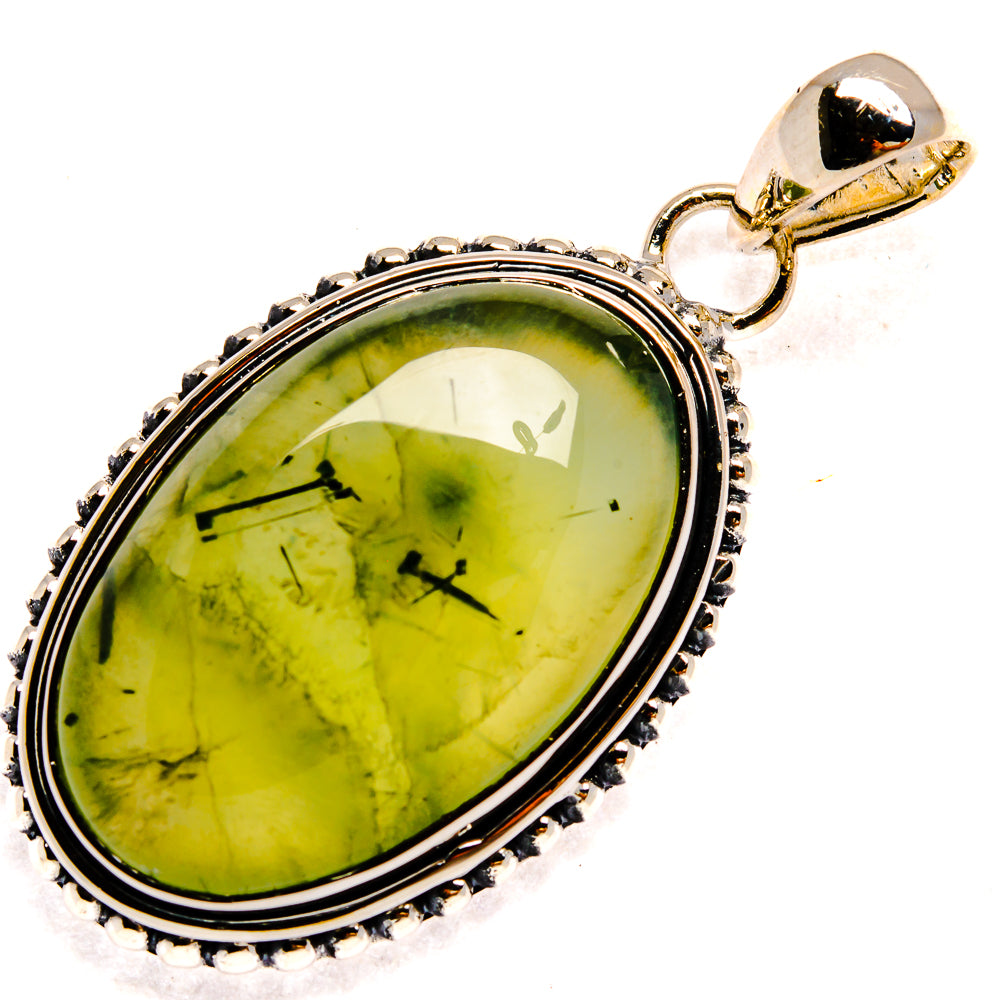 Prehnite Pendants handcrafted by Anasilvercos - PD24399 - Photo 2