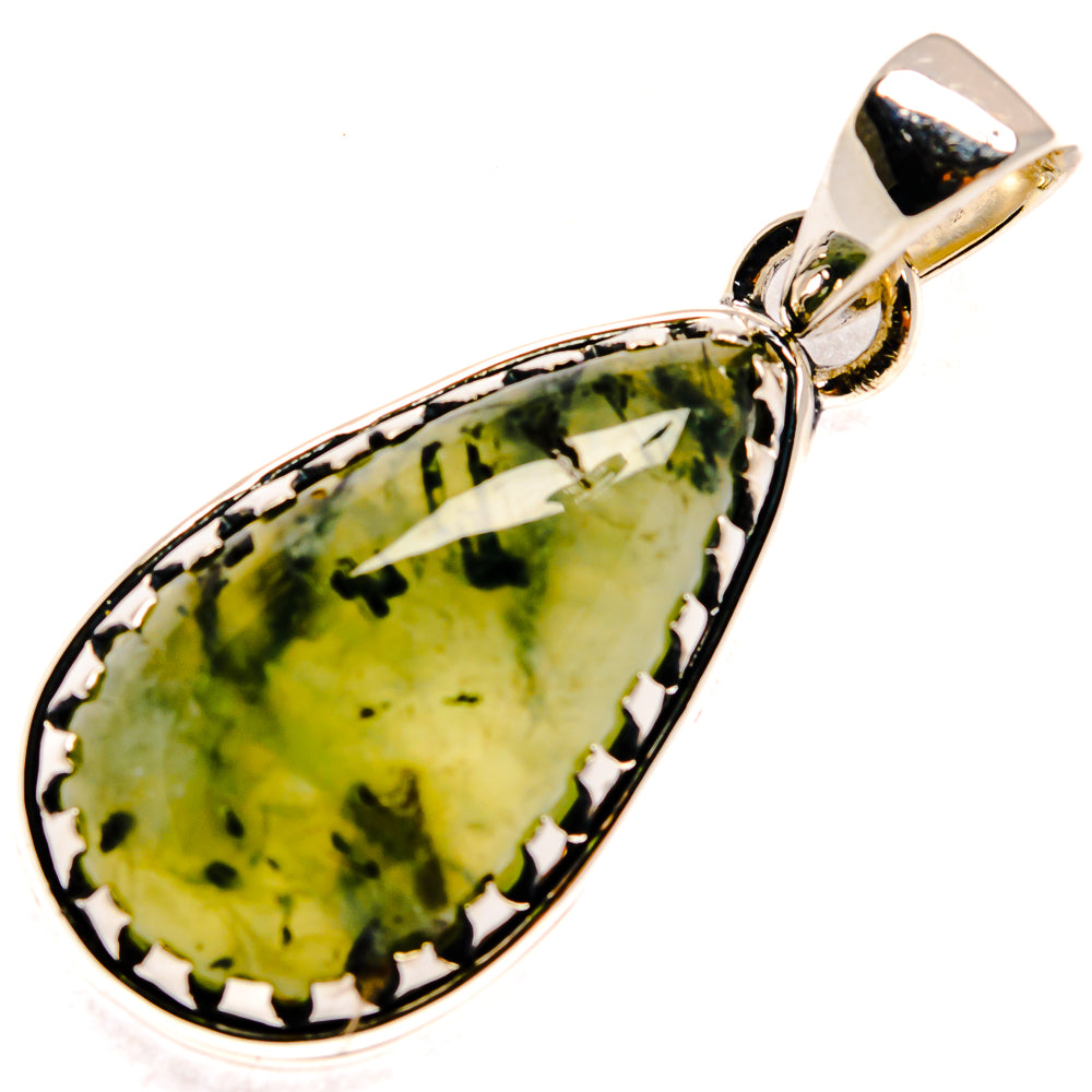 Prehnite Pendants handcrafted by Anasilvercos - PD24400 - Photo 2