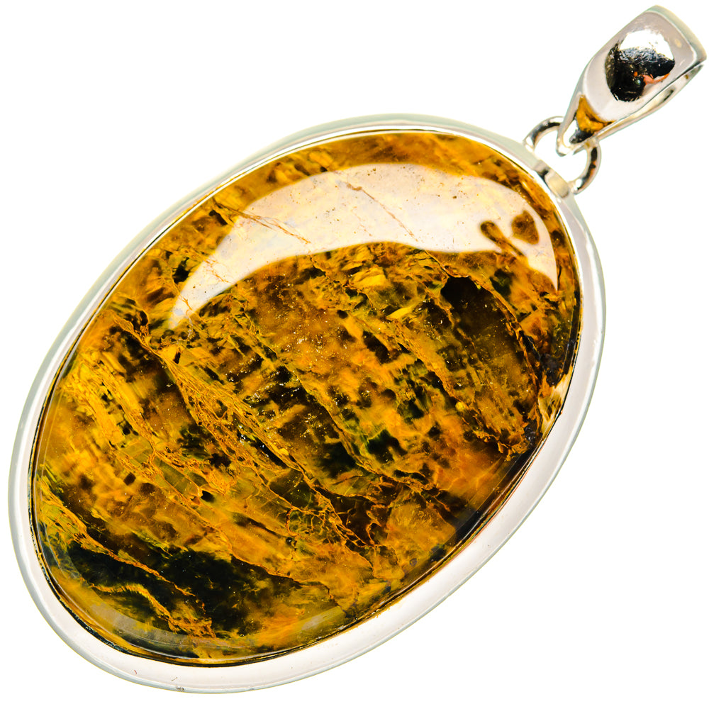 Golden Pietersite Pendants handcrafted by Anasilvercos - PD24402 - Photo 2