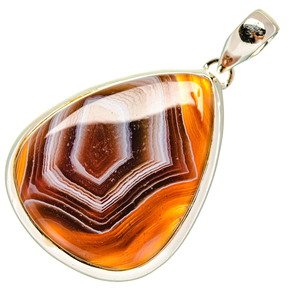 Botswana Agate Pendants handcrafted by Anasilvercos - PD24404 - Photo 2