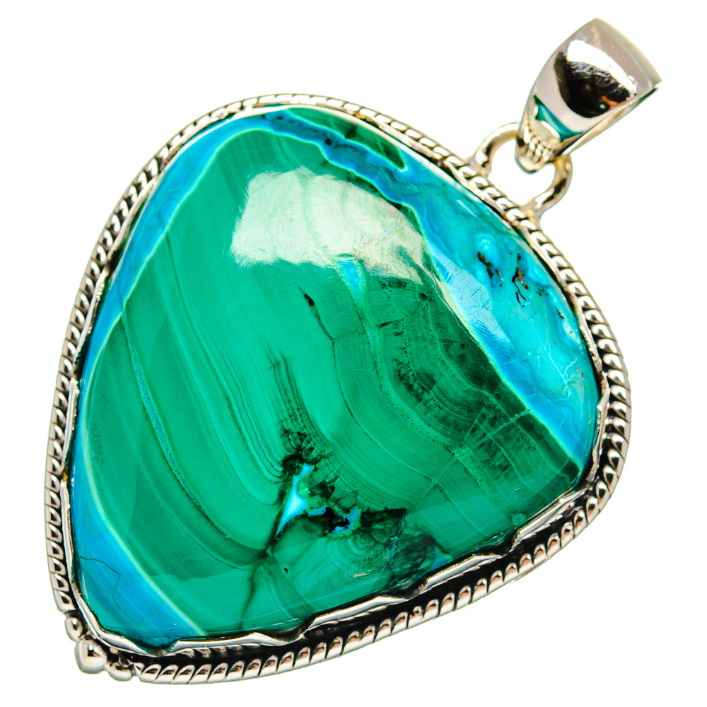 Malachite Pendants handcrafted by Anasilvercos - PD24413 - Photo 2