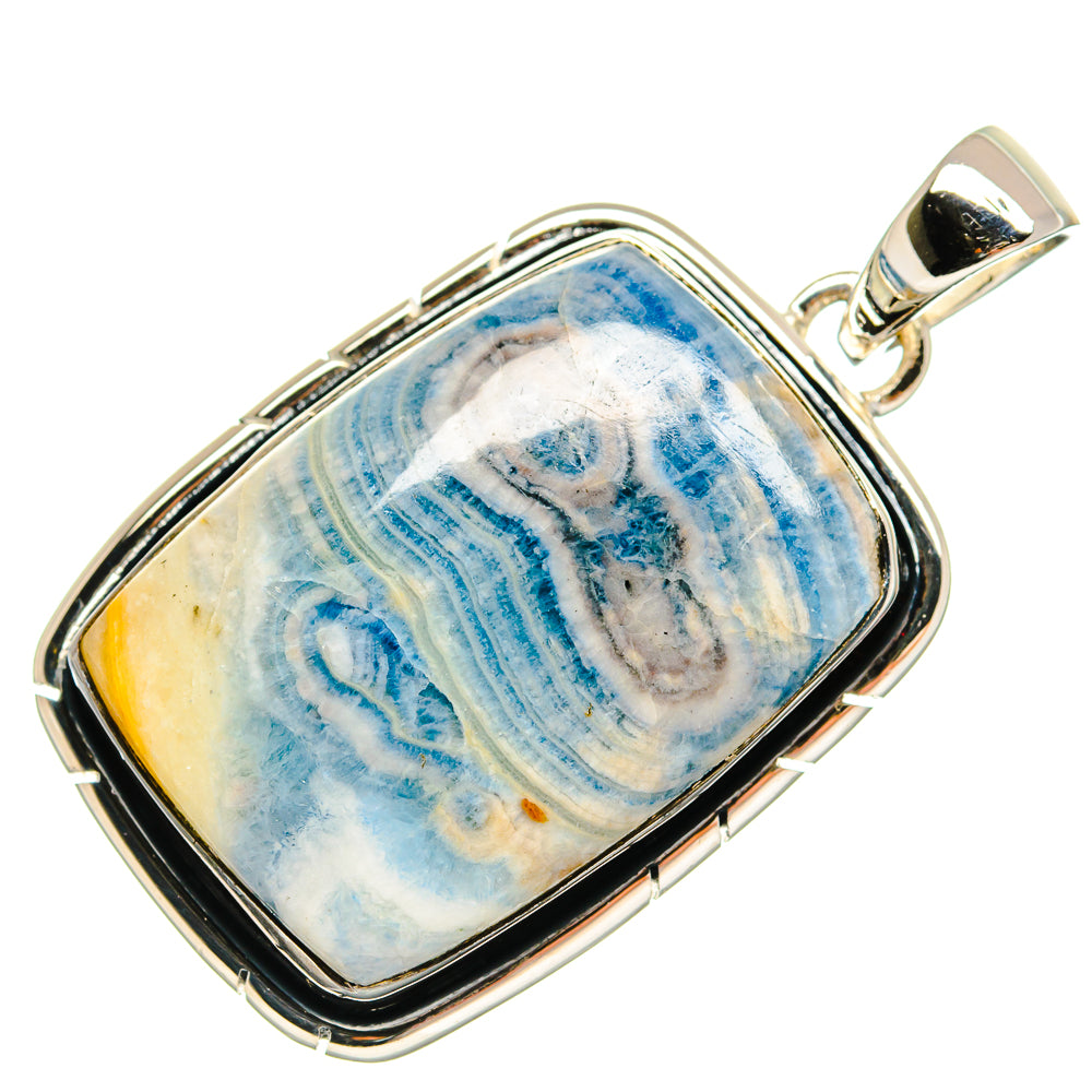 Blue Scheelite Pendants handcrafted by Anasilvercos - PD24423 - Photo 2