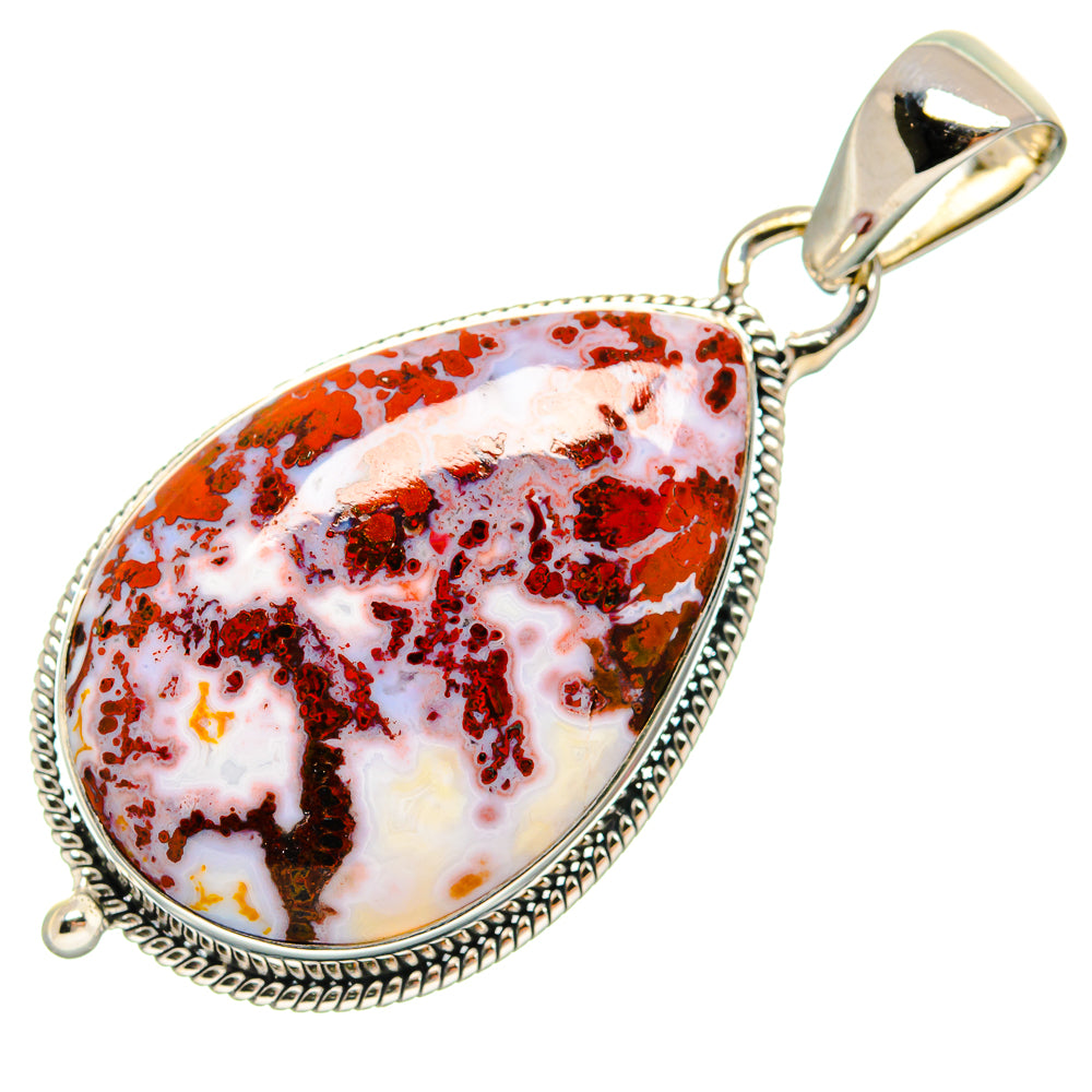 Red Agate Pendants handcrafted by Anasilvercos - PD24434 - Photo 2