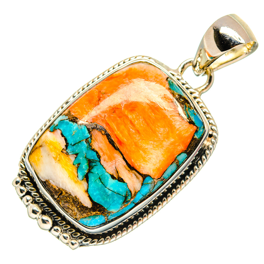 Spiny Oyster Turquoise Pendants handcrafted by Anasilvercos - PD24442 - Photo 2