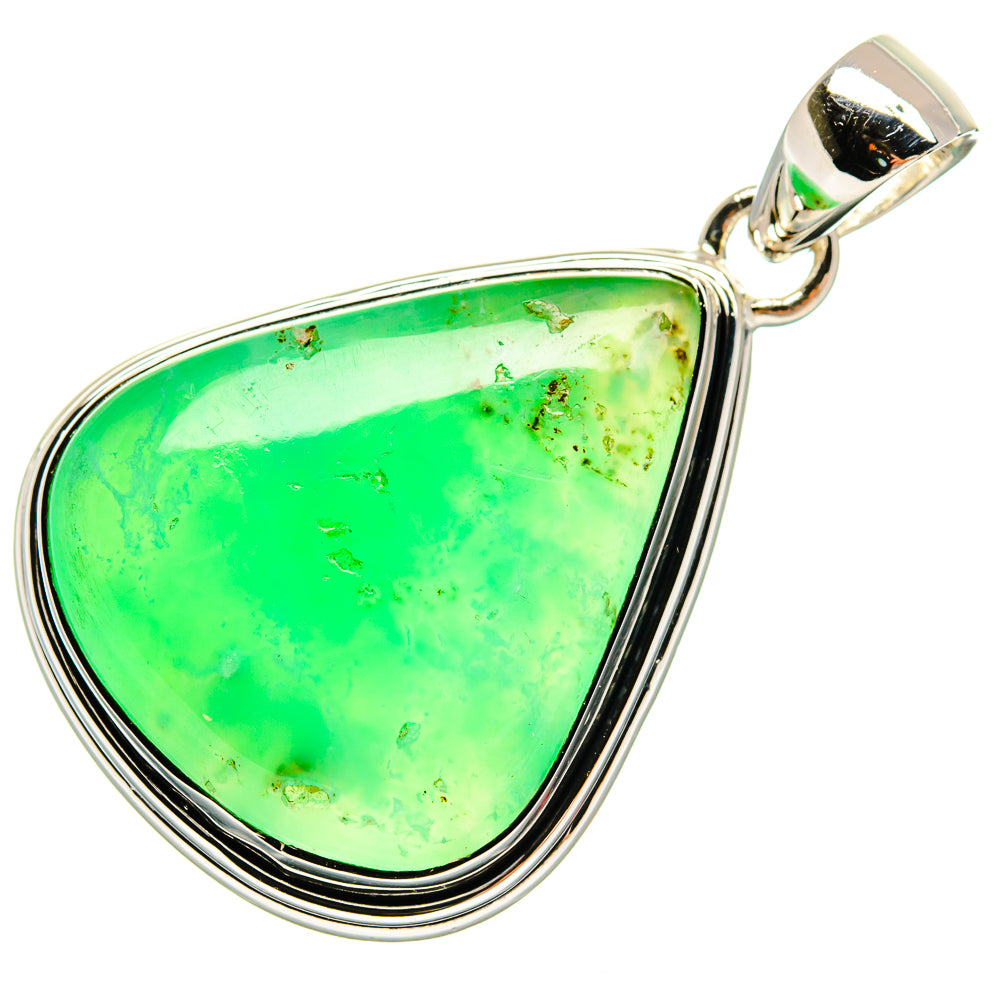 Chrysoprase Pendants handcrafted by Anasilvercos - PD24451 - Photo 2