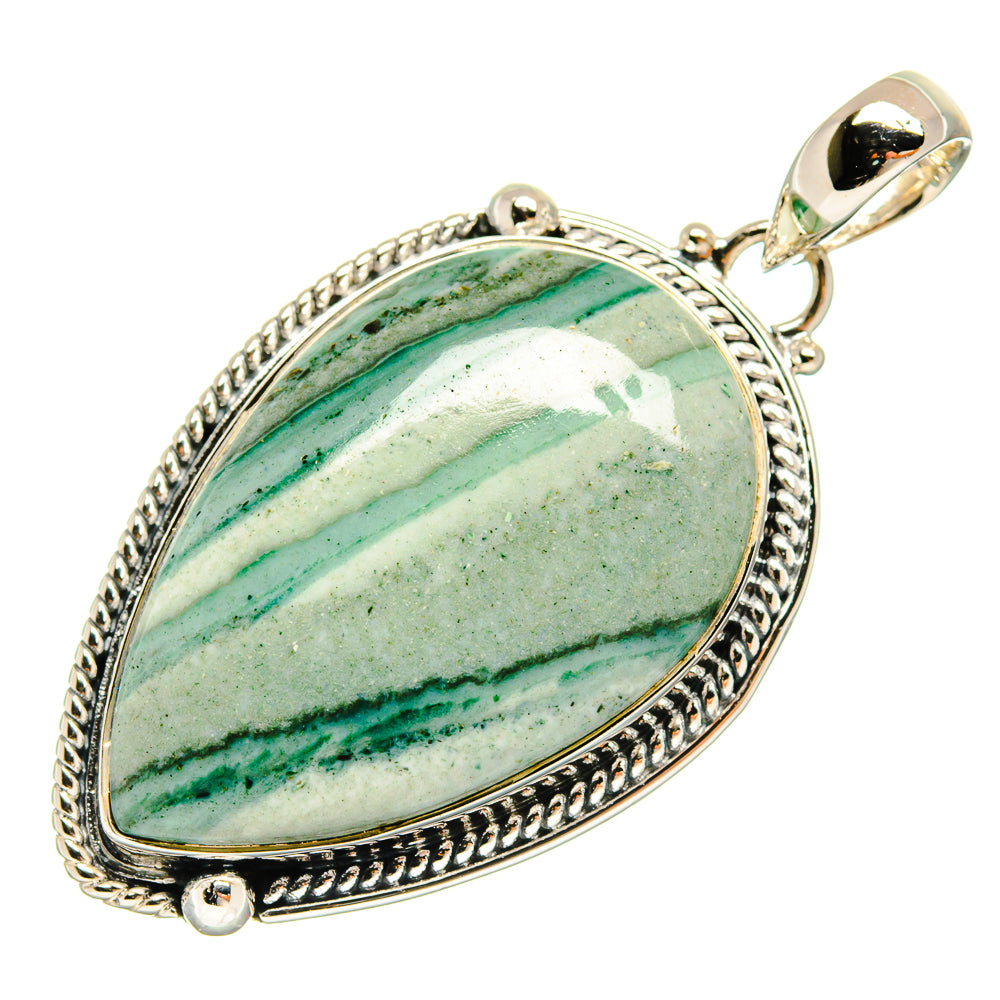Green Jasper Pendants handcrafted by Anasilvercos - PD24516 - Photo 2