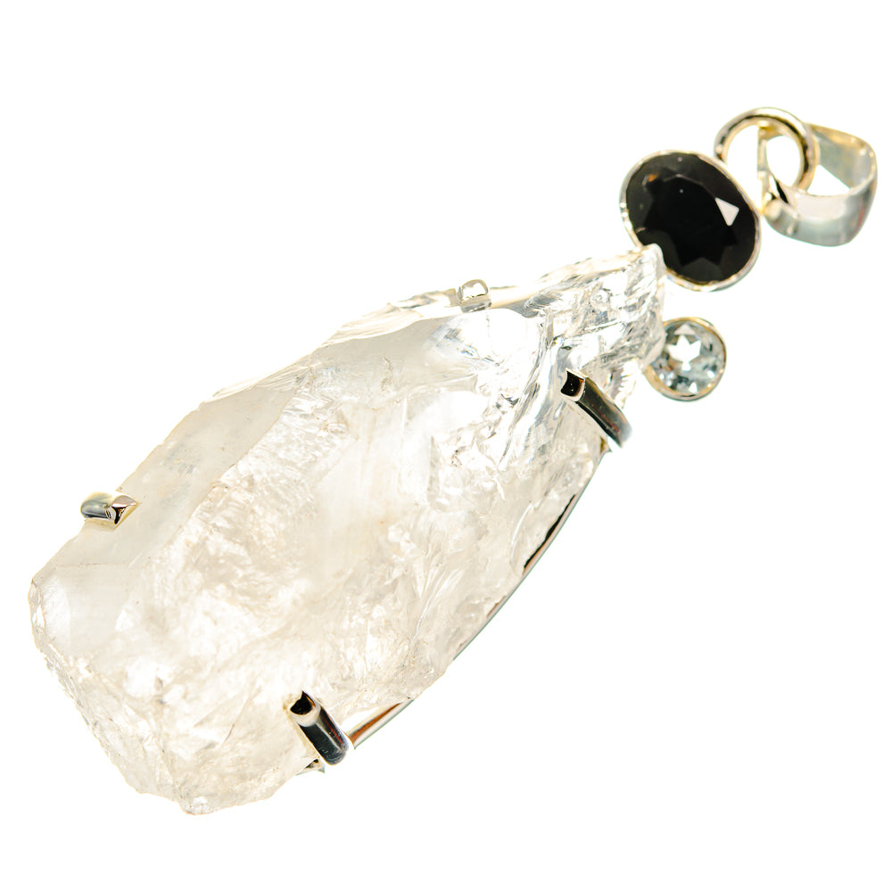 Rainbow Moonstone, Black Onyx, Blue Topaz Pendants handcrafted by Anasilvercos - PD24520 - Photo 2
