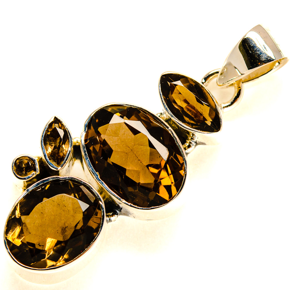 Smoky Quartz Pendants handcrafted by Anasilvercos - PD24526 - Photo 2