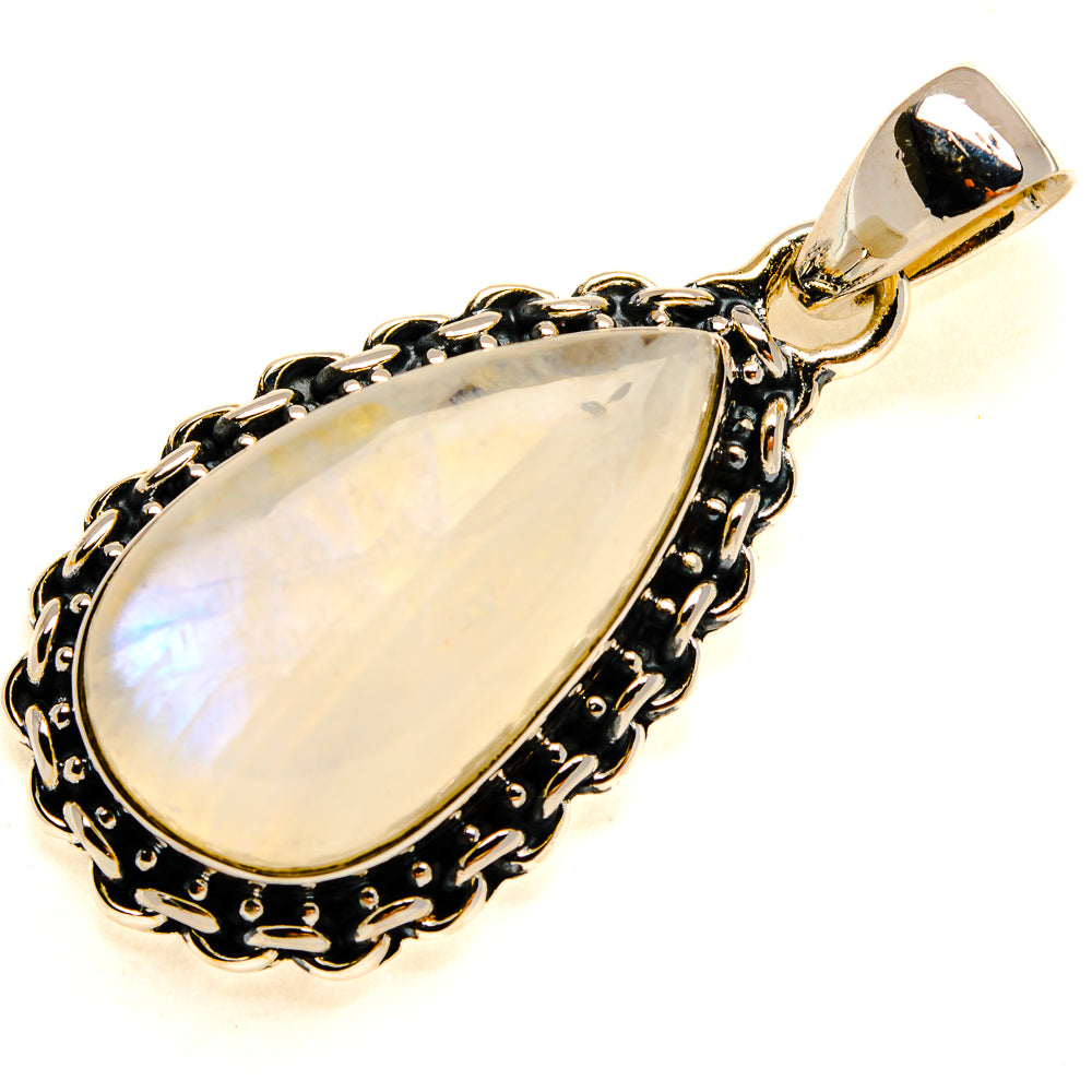 Rainbow Moonstone Pendants handcrafted by Anasilvercos - PD24536 - Photo 2