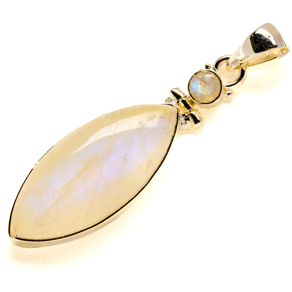 Rainbow Moonstone Pendants handcrafted by Anasilvercos - PD24537 - Photo 2