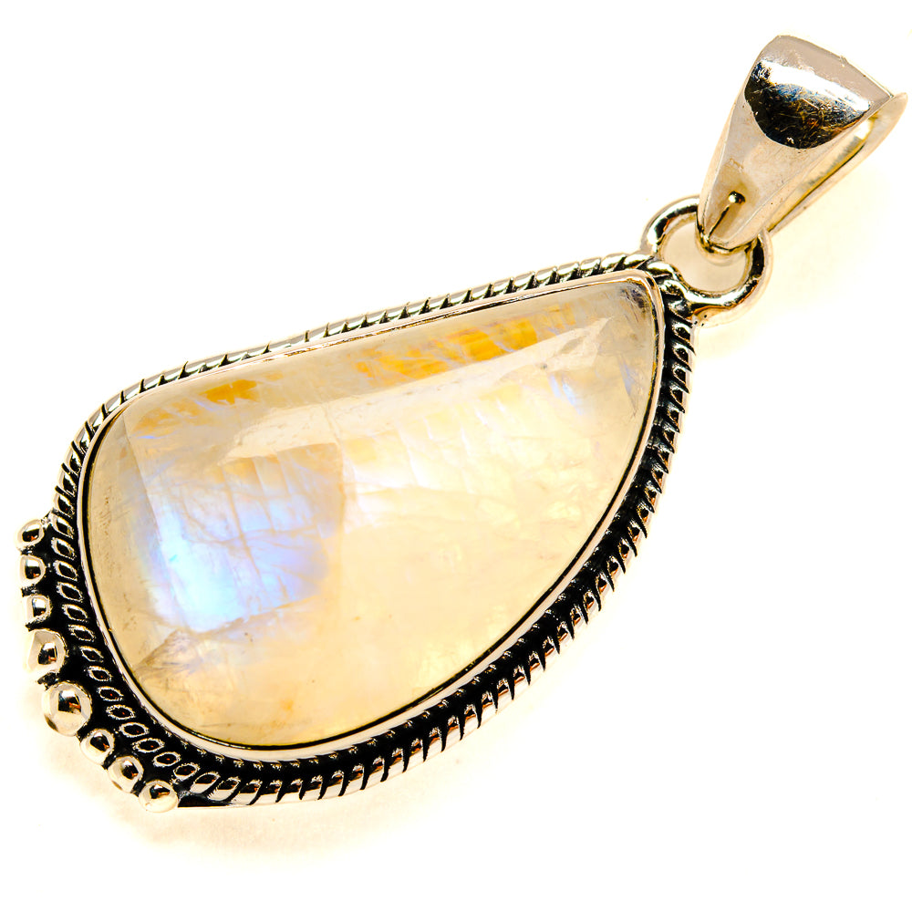 Rainbow Moonstone Pendants handcrafted by Anasilvercos - PD24538 - Photo 2