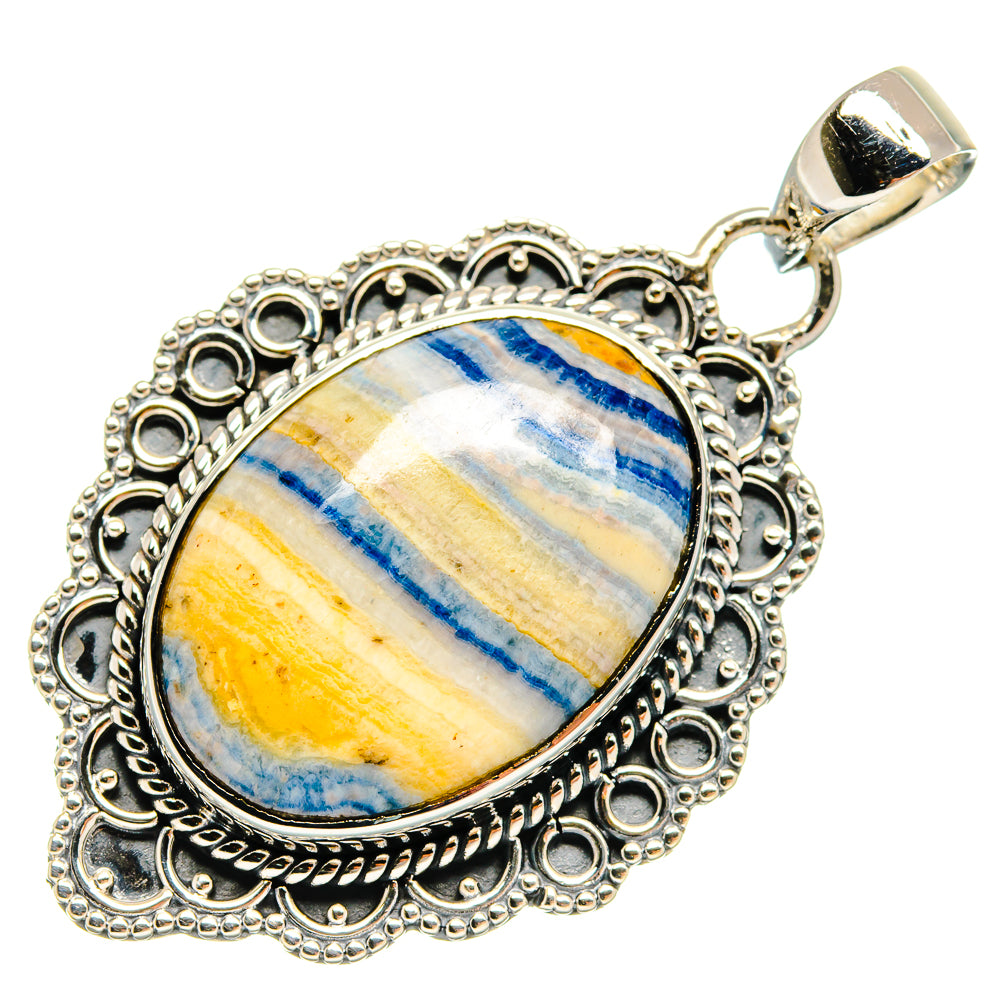Blue Scheelite Pendants handcrafted by Anasilvercos - PD24548 - Photo 2