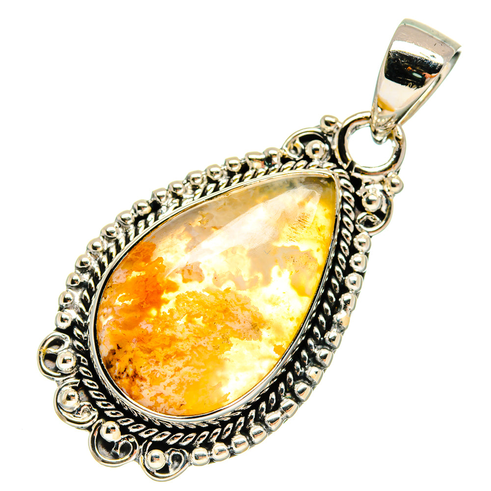 Plume Agate Pendants handcrafted by Anasilvercos - PD24554 - Photo 2