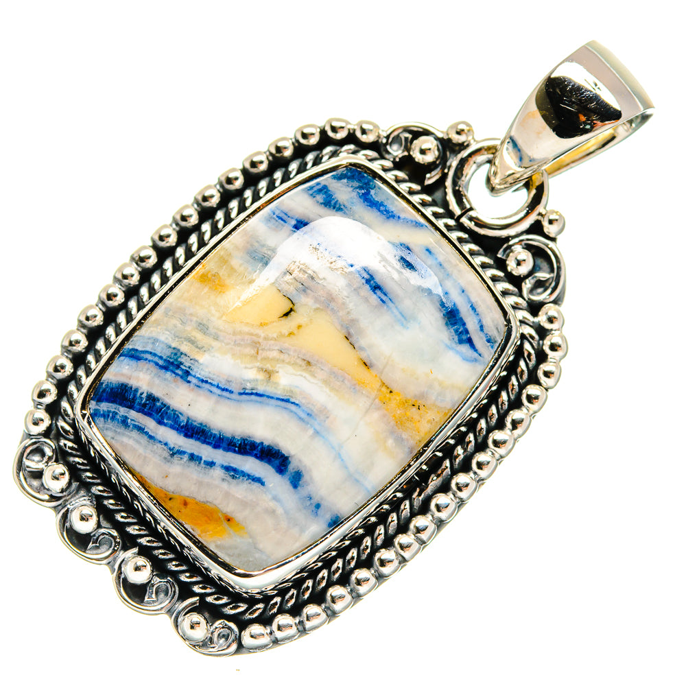 Blue Scheelite Pendants handcrafted by Anasilvercos - PD24557 - Photo 2