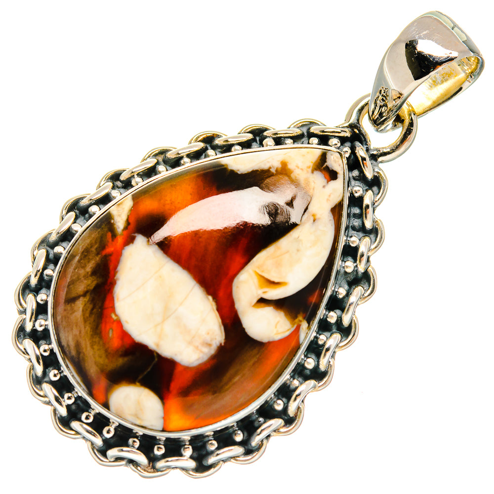Peanut Wood Jasper Pendants handcrafted by Anasilvercos - PD24565 - Photo 2