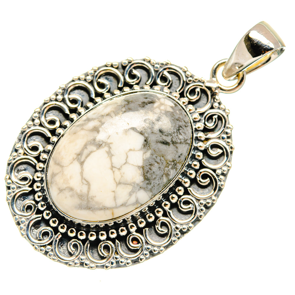 Howlite Pendants handcrafted by Anasilvercos - PD24570 - Photo 2