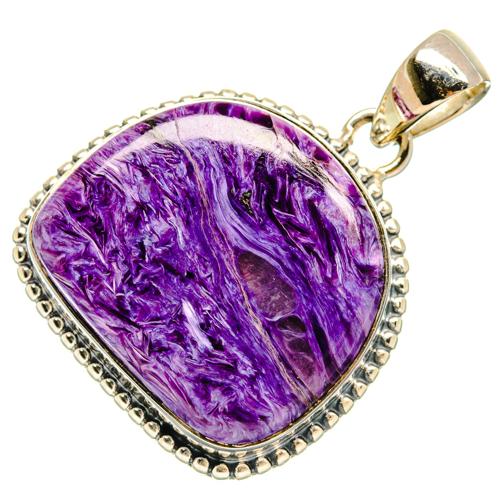 Charoite Pendants handcrafted by Anasilvercos - PD24572 - Photo 2