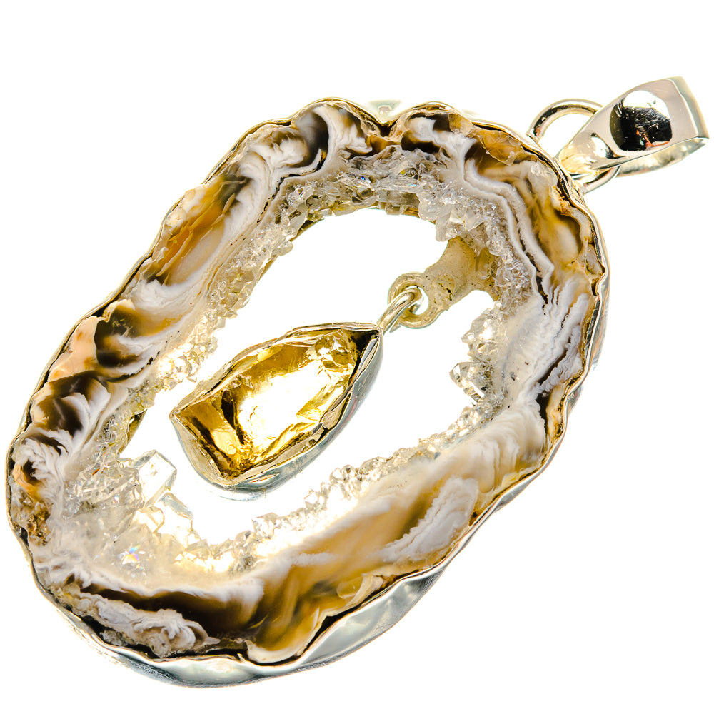 Occo Geode Pendants handcrafted by Anasilvercos - PD24582 - Photo 2
