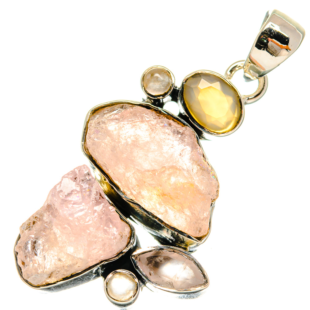 Rose Quartz Pendants handcrafted by Anasilvercos - PD24598 - Photo 2