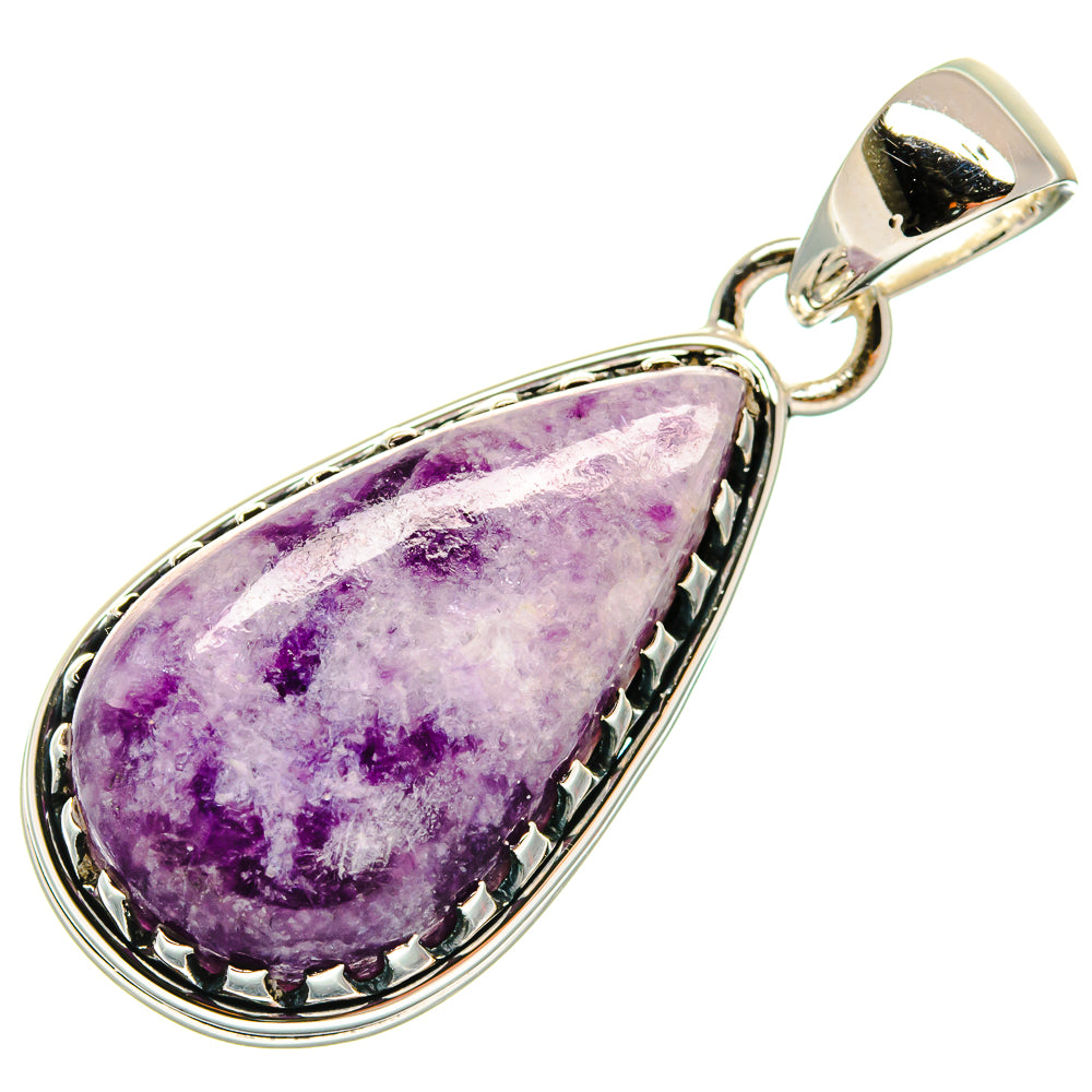 Lepidolite Pendants handcrafted by Anasilvercos - PD24604 - Photo 2