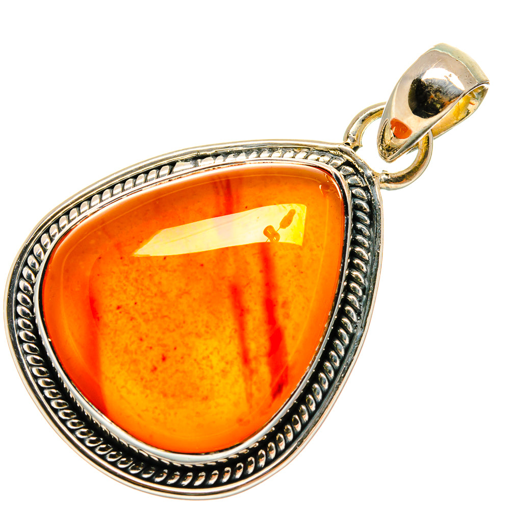 Carnelian Pendants handcrafted by Anasilvercos - PD24613 - Photo 2