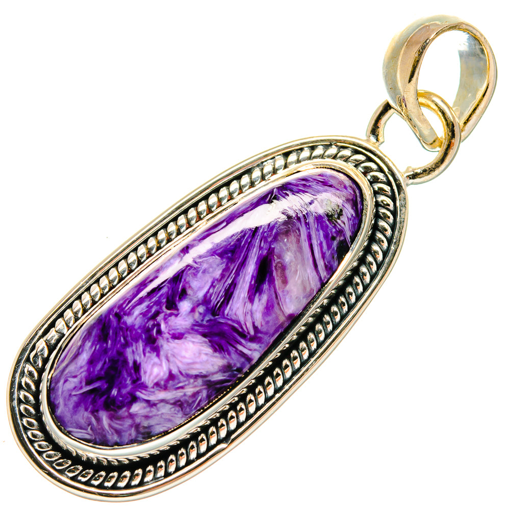 Charoite Pendants handcrafted by Anasilvercos - PD24616 - Photo 2