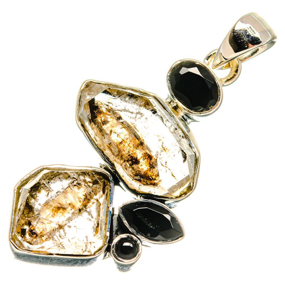 Herkimer Diamond Pendants handcrafted by Anasilvercos - PD24629 - Photo 2