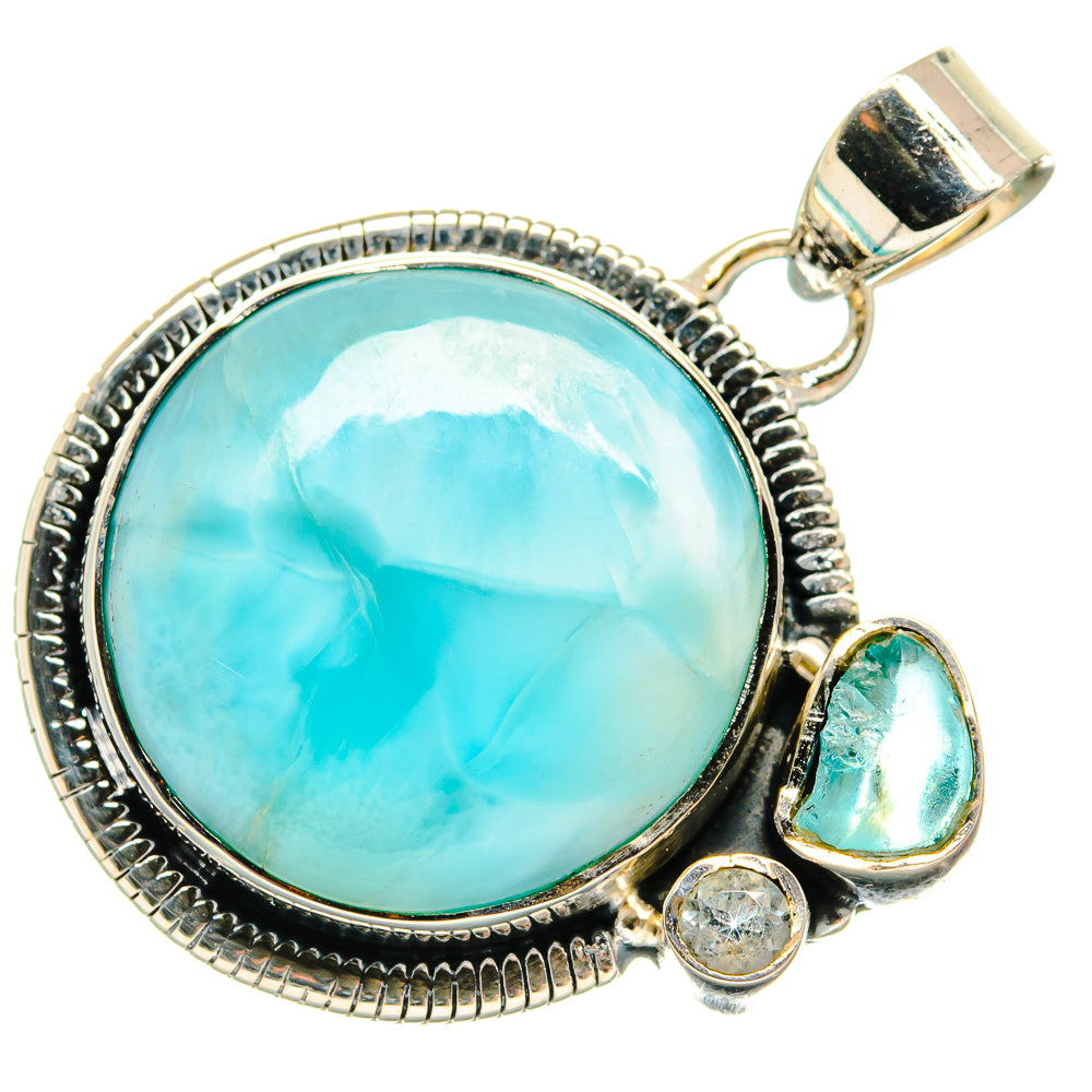 Larimar Pendants handcrafted by Anasilvercos - PD24630 - Photo 2