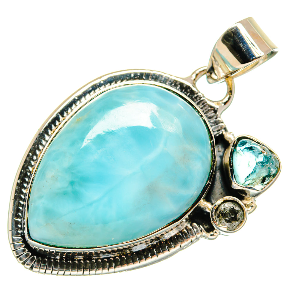 Larimar Pendants handcrafted by Anasilvercos - PD24632 - Photo 2