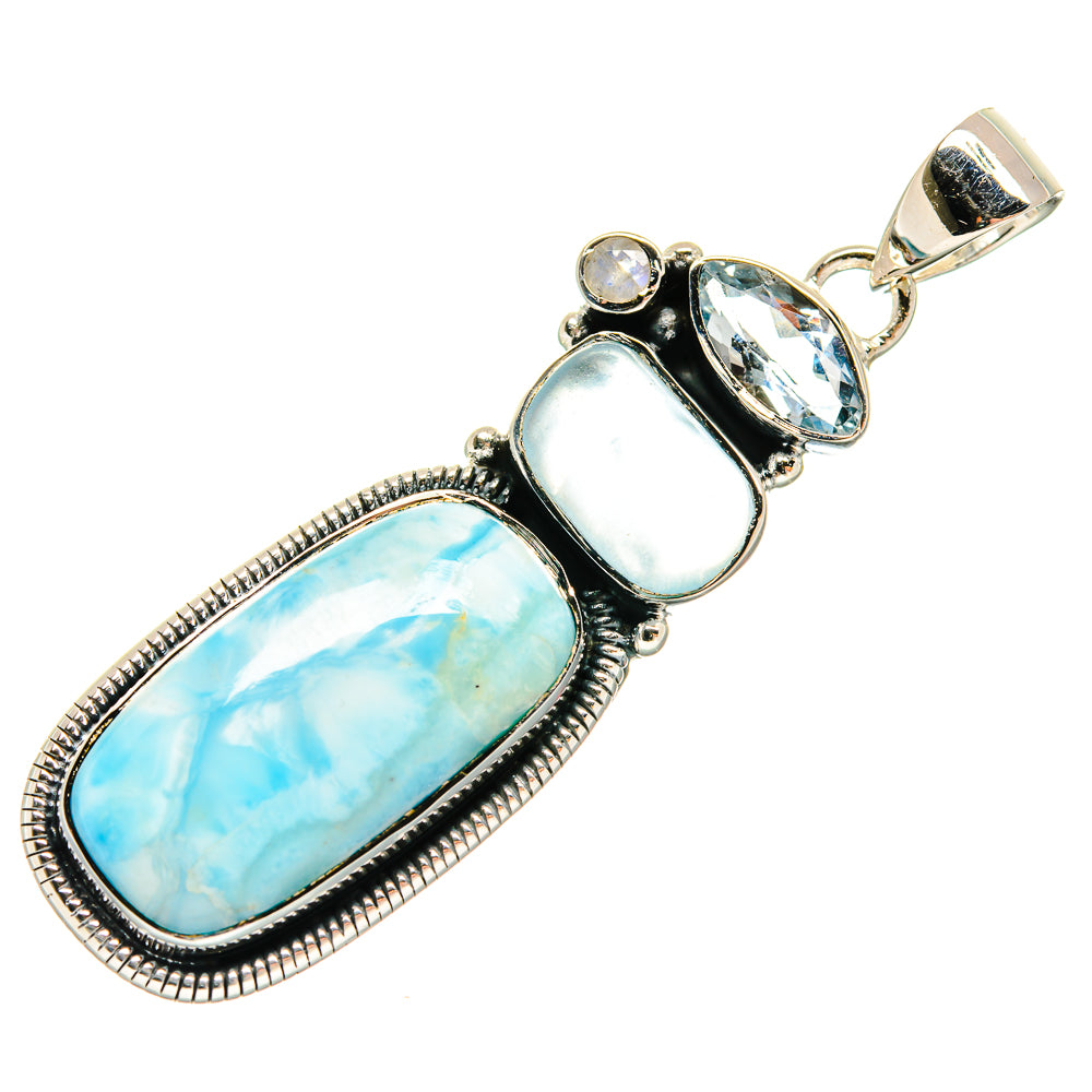 Larimar Pendants handcrafted by Anasilvercos - PD24634 - Photo 2
