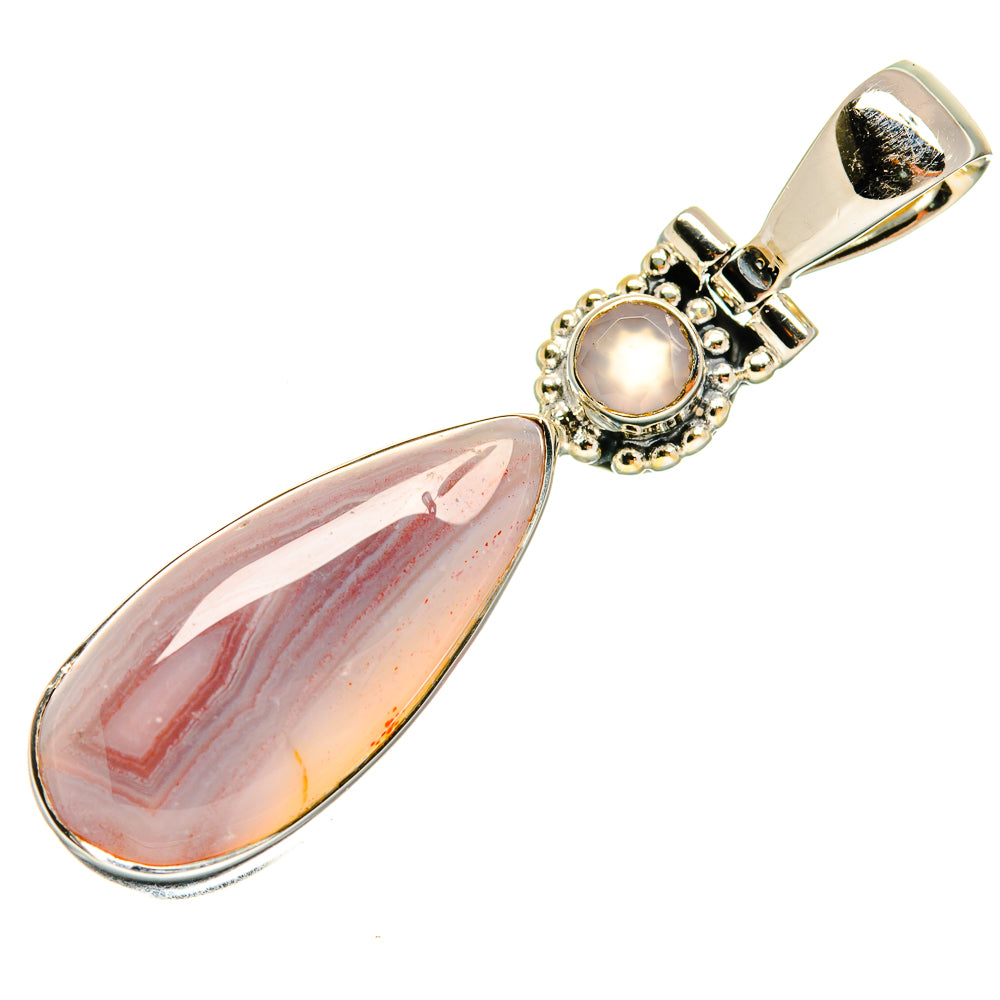 Botswana Agate Pendants handcrafted by Anasilvercos - PD24638 - Photo 2