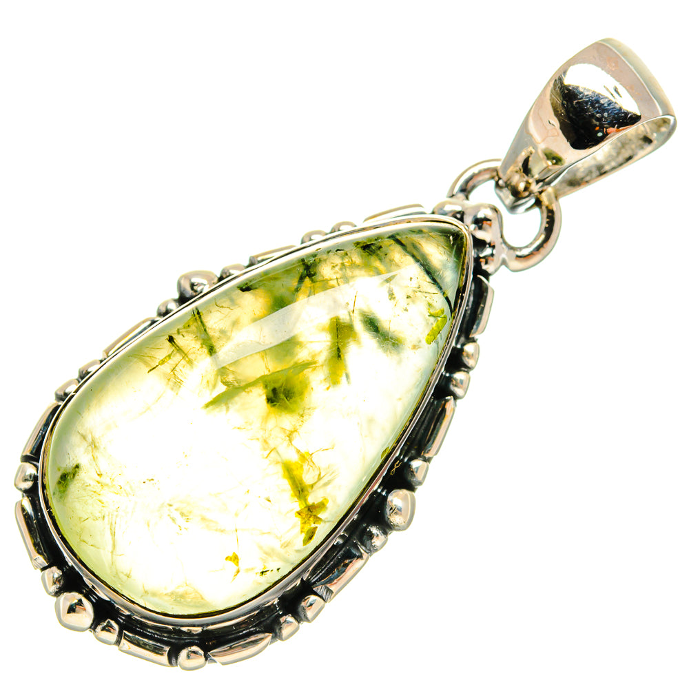 Prehnite Pendants handcrafted by Anasilvercos - PD24642 - Photo 2
