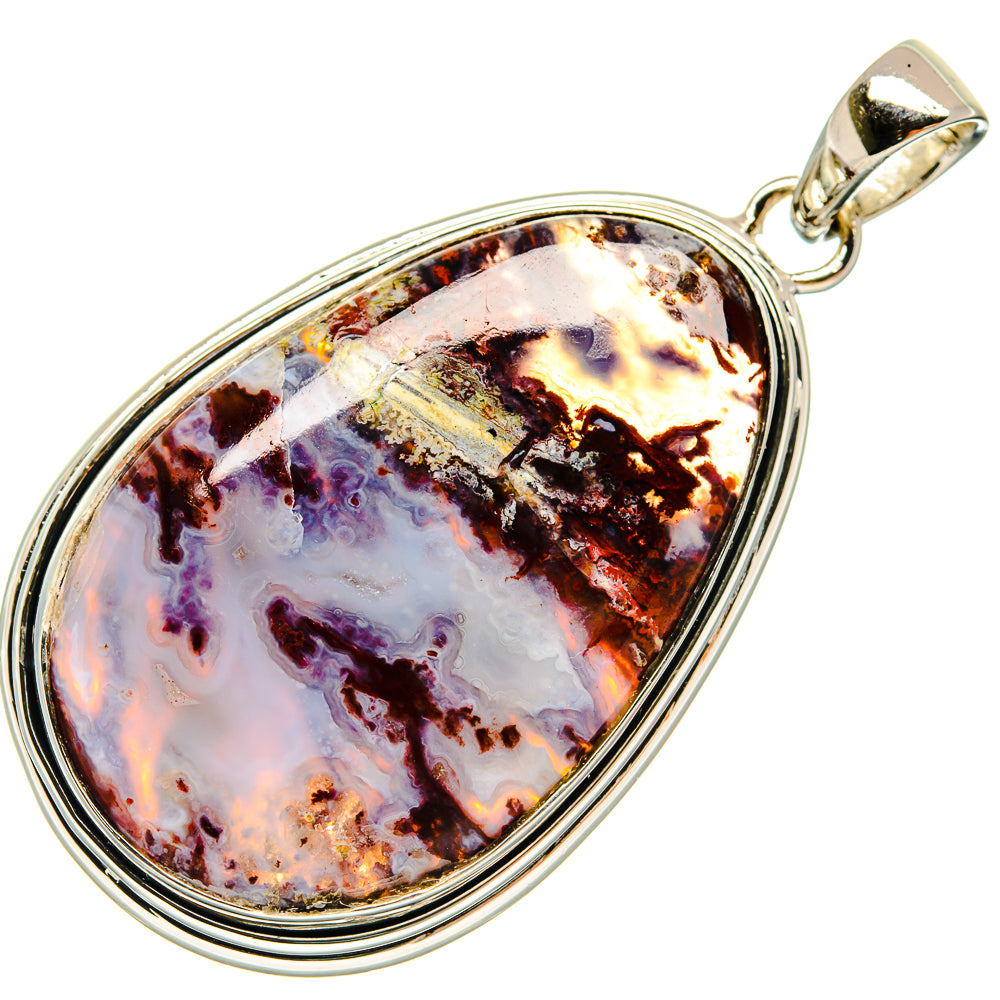 Crazy Lace Agate Pendants handcrafted by Anasilvercos - PD24654 - Photo 2