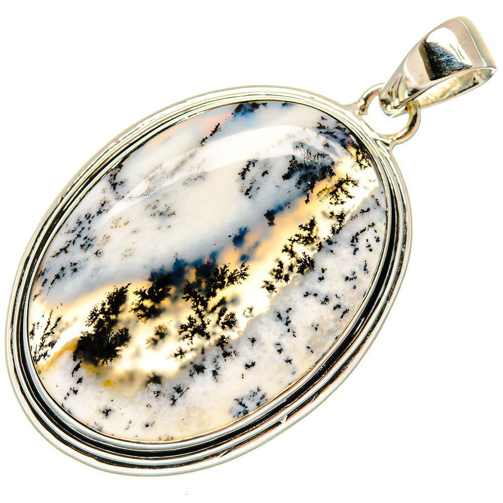 Dendritic Opal Pendants handcrafted by Anasilvercos - PD24658 - Photo 2