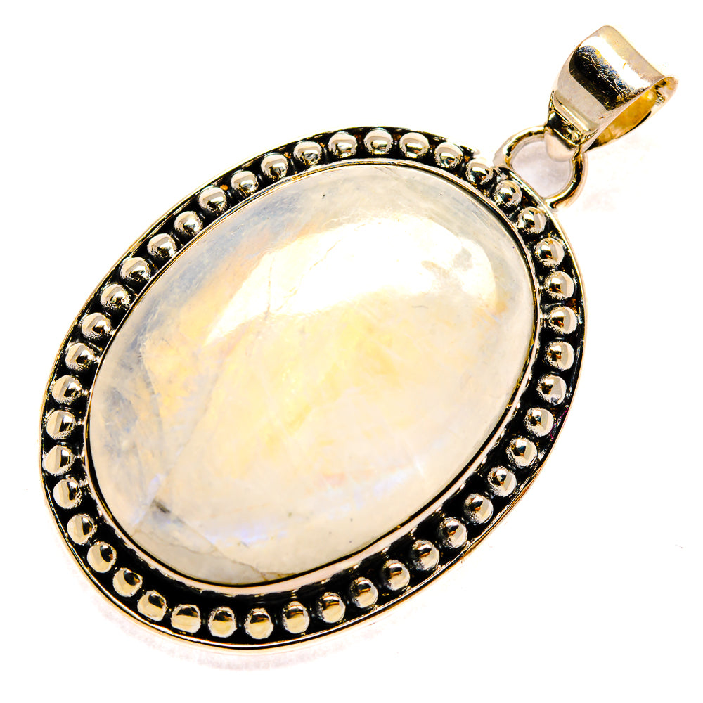Rainbow Moonstone Pendants handcrafted by Anasilvercos - PD24670 - Photo 2