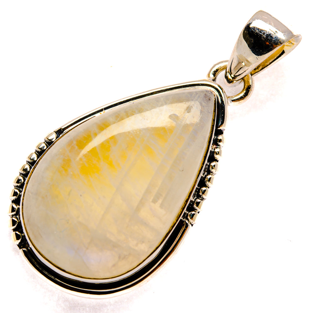 Rainbow Moonstone Pendants handcrafted by Anasilvercos - PD24671 - Photo 2