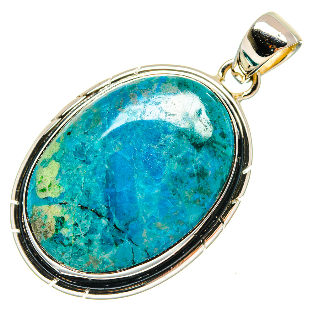 Chrysocolla Pendants handcrafted by Anasilvercos - PD24677 - Photo 2