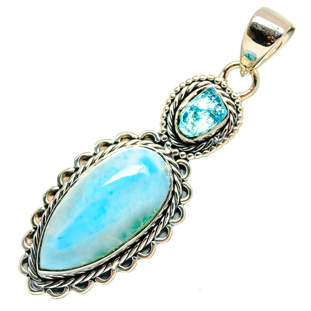 Larimar Pendants handcrafted by Anasilvercos - PD24702 - Photo 2
