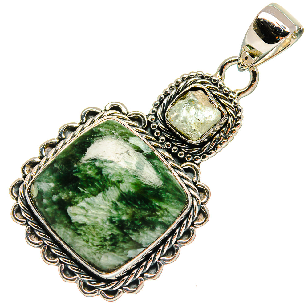 Seraphinite Pendants handcrafted by Anasilvercos - PD24713 - Photo 2