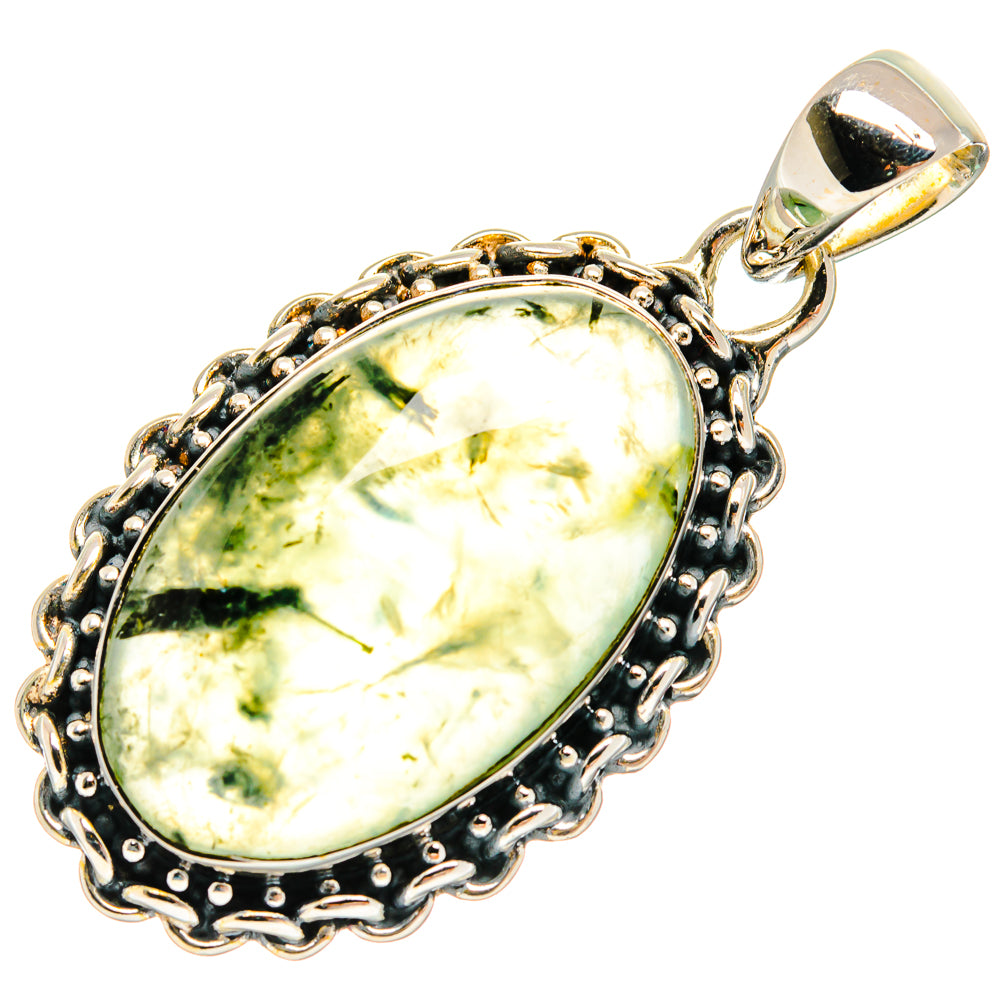 Prehnite Pendants handcrafted by Anasilvercos - PD24717 - Photo 2