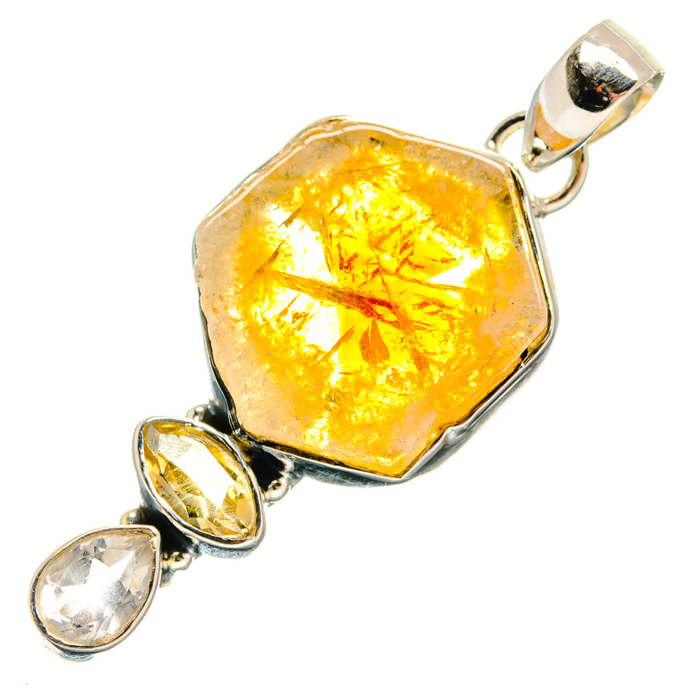 Citrine Pendants handcrafted by Anasilvercos - PD24727 - Photo 2