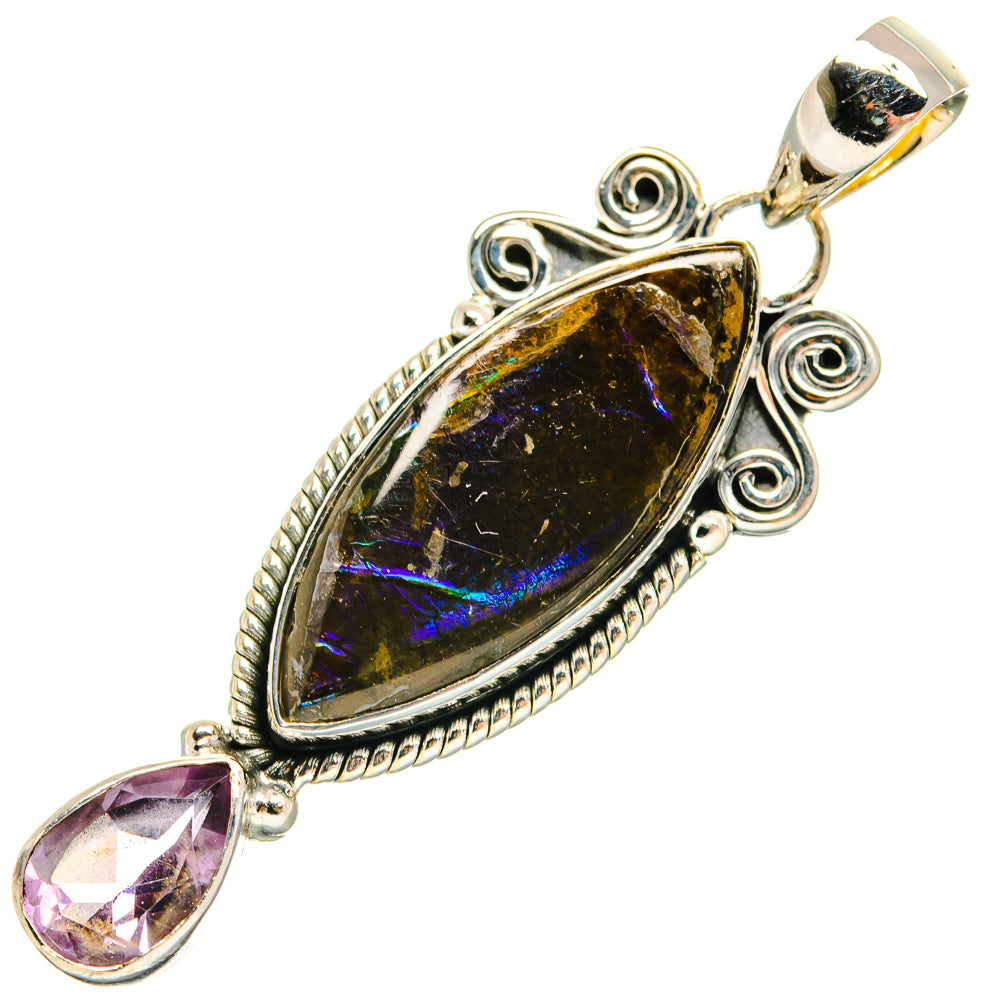 Ammolite Pendants handcrafted by Anasilvercos - PD24739 - Photo 2