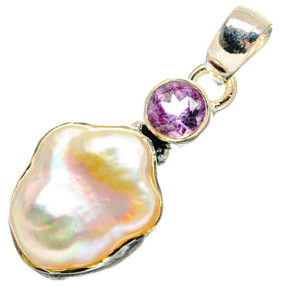Mother Of Pearl Pendants handcrafted by Anasilvercos - PD24741 - Photo 2