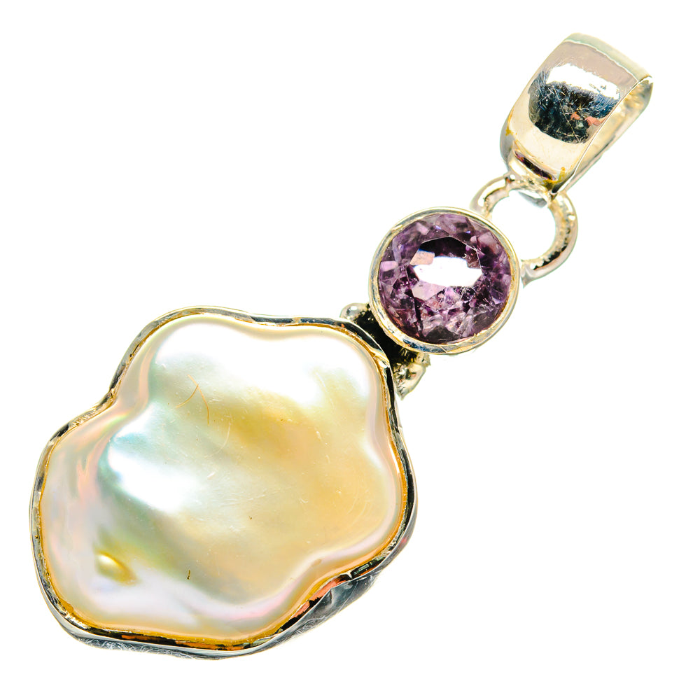 Mother Of Pearl Pendants handcrafted by Anasilvercos - PD24744 - Photo 2