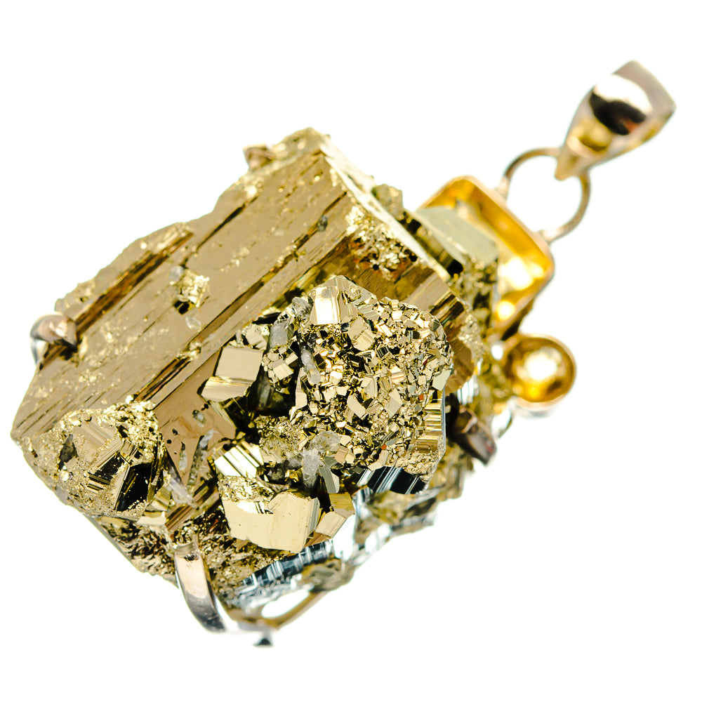 Pyrite Pendants handcrafted by Anasilvercos - PD24755 - Photo 2