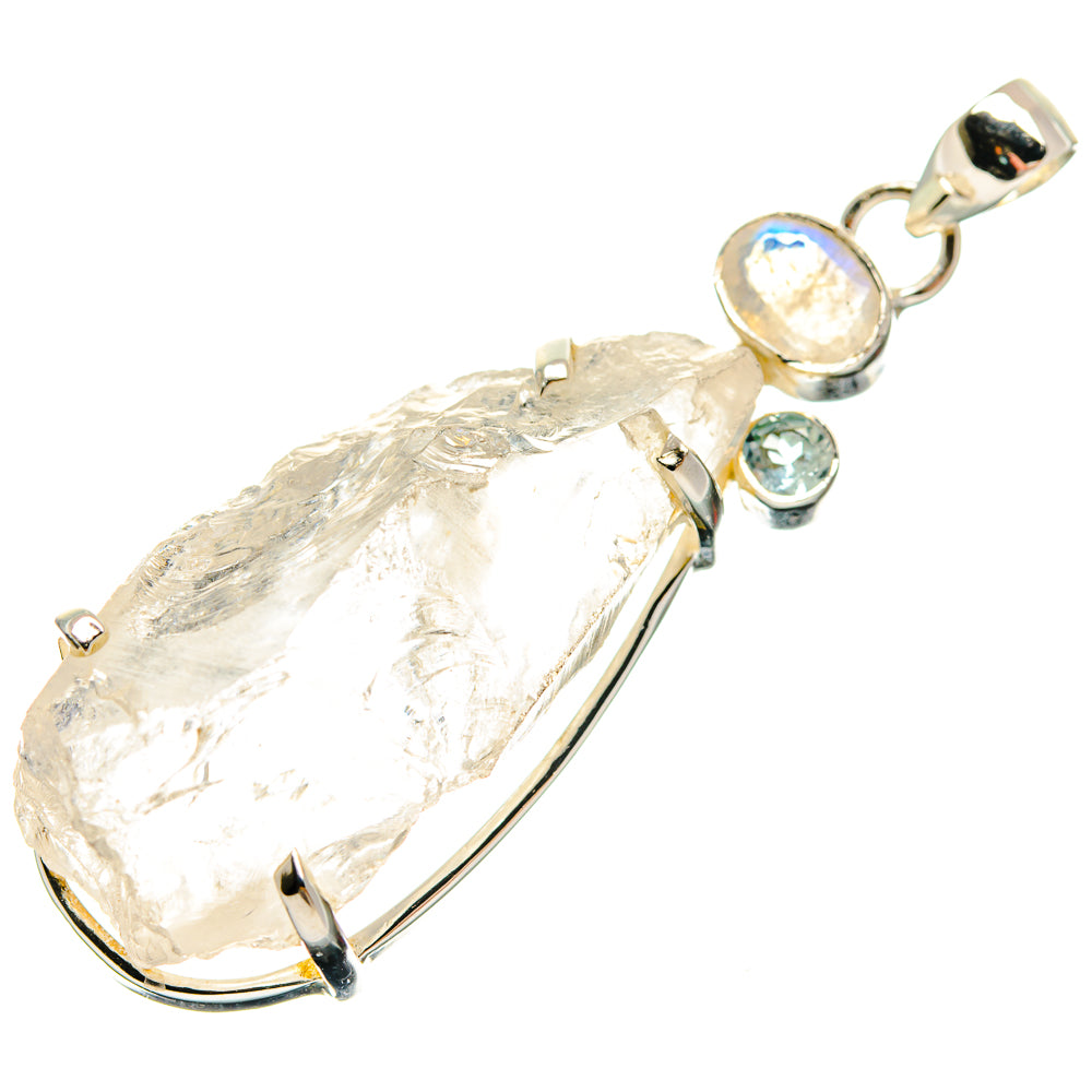 White Quartz Pendants handcrafted by Anasilvercos - PD24762 - Photo 2