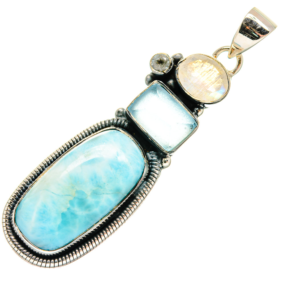 Larimar Pendants handcrafted by Anasilvercos - PD24768 - Photo 2