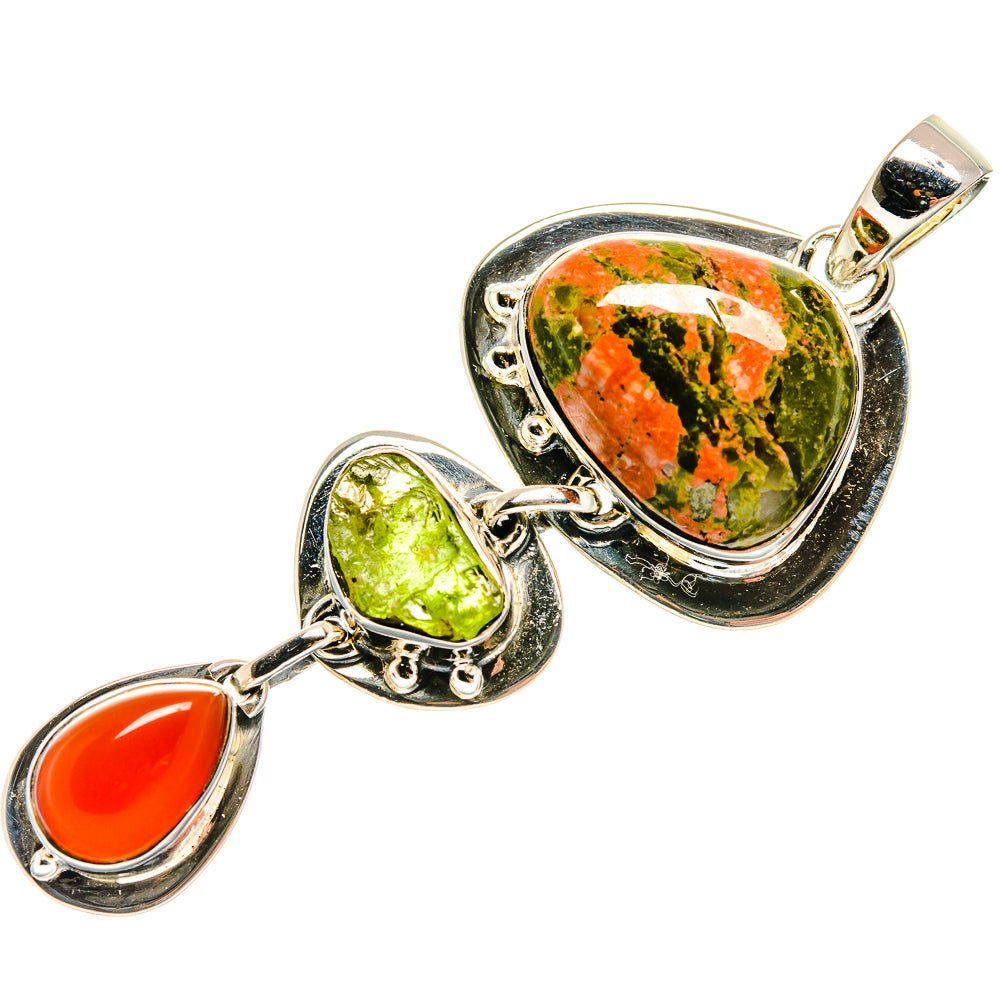 Unakite Pendants handcrafted by Anasilvercos - PD24782 - Photo 2